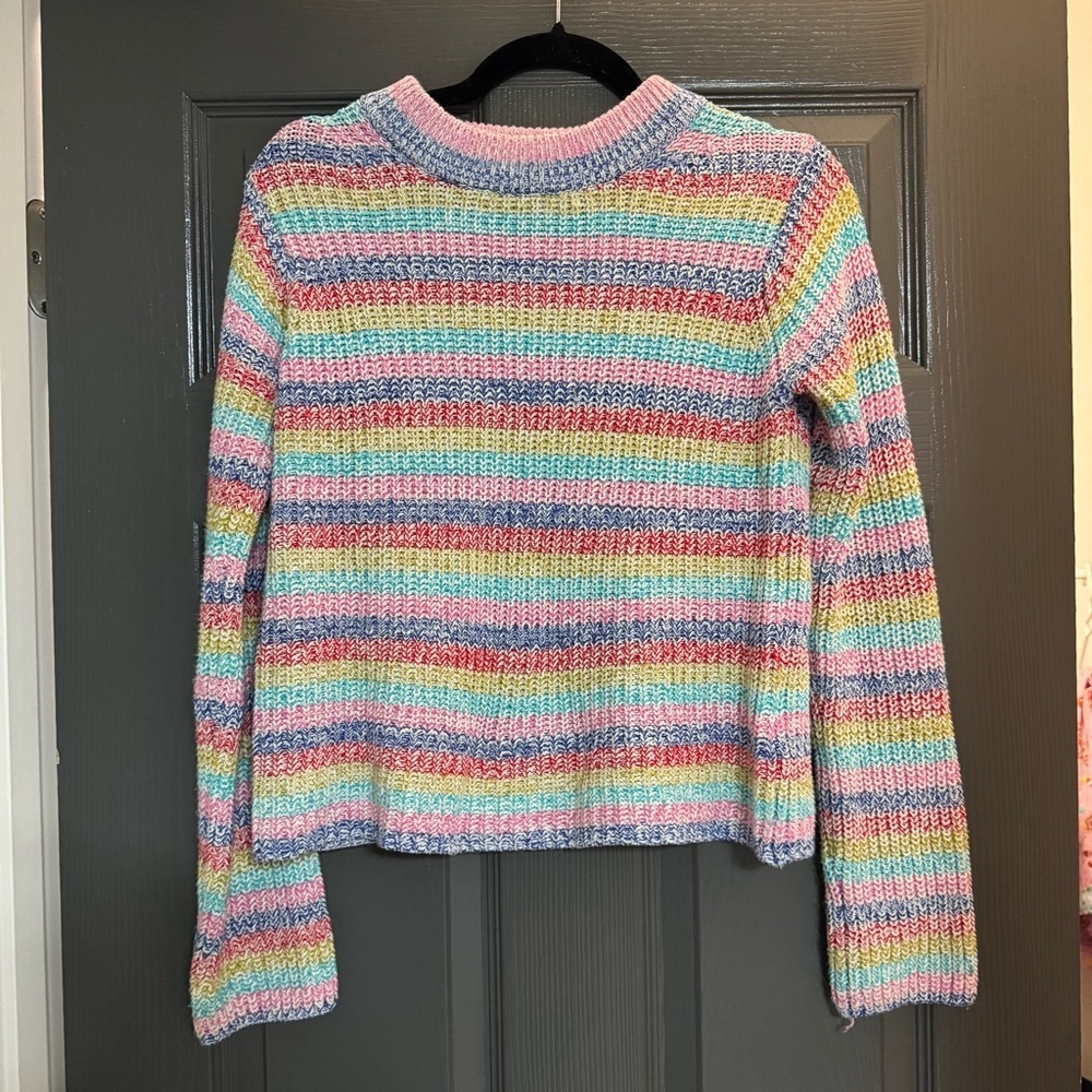Philosophy rainbow multi color Crew Neck Sweater - Picture 2 of 2
